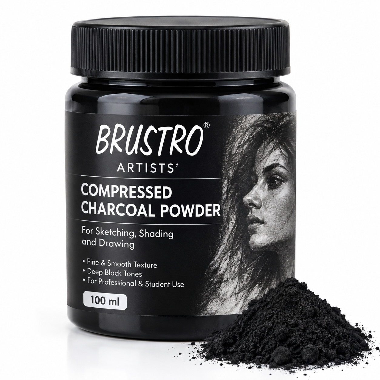 Brustro charcoal powder